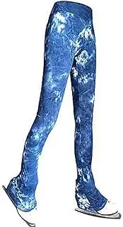 [WNFQJJRM] Girls Figure Skating Training Pants Stretchy Gymnastic Yoga Tights Ice Skating Trousers Legging Training Practice Pants-G||2XS