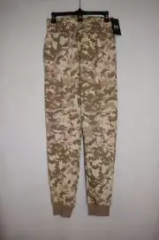 Under Armour Men's UA Rival Fleece Camo Joggers Oatmeal/White 1382293 783 NWT