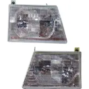 For Ford E-150 Econoline 1992-1996 Headlight Driver and Passenger Side | Pair (for: Ford)