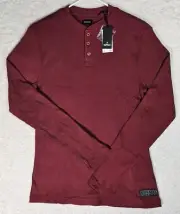 NEW David Bitton, Buffalo, Mens Shirt Size XXXL Nirvana Heather Red, Long Sleeve