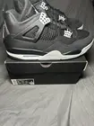 NEW Nike Jordan 4 Retro SE Black Canvas Men Size 12 DH7138-006