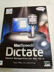 MacSpeech Dictate (Mac)-Dragon-Apple/Intel processor speech dictation OSX 10.5.6