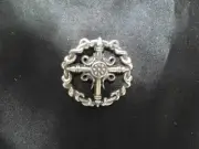 Ivy Cross Concho Screw Back 1 1/4"