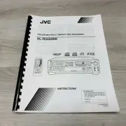 JVC 3-Disc CD Recorder XL-R5000BK User Manual Guide