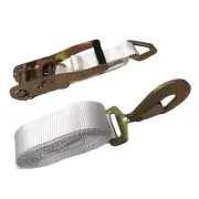 Ratchet Straps 2 in x 13 ft Tie Down 25 Pack White Commercial Strength Anchor