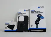 QUAD LOCK KIT APPLE iPHONE 15 PRO Case, Dampener, Fork Stem Mount *EXPRESS*