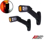 2x Multi Volt Recovery Side Marker Outline Led Lights Lamps Trailer Truck Lorry