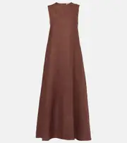 [Asceno] Asceno Tallin linen maxi dress AU 10 brown
