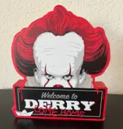 Stephen King IT Halloween Pennywise Die Cut Tabletop Décor MDF Wall Sign NEW