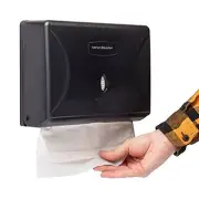 Multifold Paper Towel Dispenser, Paper Towel Holder, Restroom, Wall Mount, Black