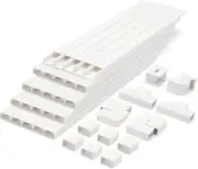 Cord Cover Raceway Kit 392.5" Paintable Cable Concealer for Wall Wiring