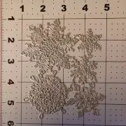 Universal metal die cut tool Christmas Winter Snowflake Ornament Vintage Lace
