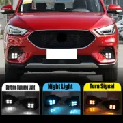 LED DRL Front Fog Light Lamp Streamer 3-Color Fit For MG ZS 2020-2021