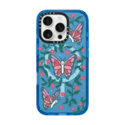 iPhone 16 Pro Impact Case MagSafe Compatible Happy Butterflies