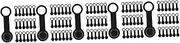 Gatuida Sets Rubber Brake Bleeder Screw Caps Replacement for Cars Motorcycles Grease Caps Bleeder Vent Screw Cover Pcs