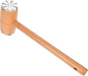 Luxshiny Wooden Meat Tenderizer Mallet Tool for Kitchen Dual-Sided Hammer for Pounding Chicken Steak and Beef Lightweight with Long Handle Crushing Nuts and Ice Housewarming Present