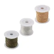 3 Rolls 1mm Brass Mixed Twisted Unwelded Serpentine Necklace Chain with Spool