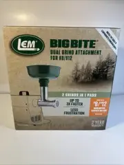 LEM Big Bite Dual Grind Attachment - Size #8/12 -NEW In BOX MSRP $170