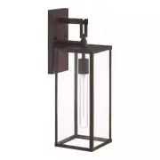 Hampton Bay Porter Hills 19 in. Dark Olde Bronze Hardwired No Bulb Included