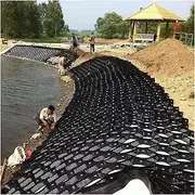 Ground Grid stabilizer for Gravel Driveway,2" Tall Permeable Pavers, Stones Gravel Stabilizer Grid Retainer for Garden Landscape, Walkway, Parking Slope(1x7m/3.2x23ft)