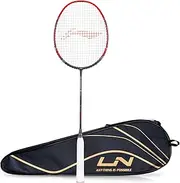 Li-Ning 3D Calibar X Boost Carbon Graphite Strung Racquet, 83 Grams, 30 Lbs String Tension and Free Full Cover