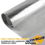 Heat Thermal Shield Aluminum Foil Fiberglass Insulation Withstand Scorching Temp
