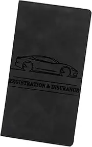 Leather Document Holder for Vehicles | Multi-Purpose Wallet Case for Car Papers | Stylish Organizer for Key, License, Business Cards, and Receipts | Ideal for Drivers