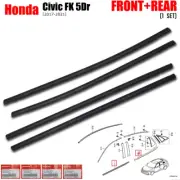 Set Weatherstrip Window Molding Seal Belt For Honda Civic FK 5Dr 2017 - 2021