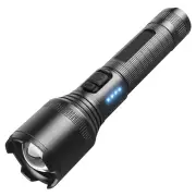 BIKIGHT Powerful XHP60 Flashlight Super Bright Portable Torch USB Rechargeable Outdoor Camping Tactical Zoomable Flash L