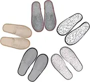 NULYLU 5 Pairs Beauty Salon Slippers Home Footwear Anti-slip Bottom Breathable Material Stylish Design