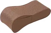 Car Armrests Car Armrest Storage Box Pad Hand Rest Pillow Heightened Side Box Auto Center Console Protective Cushion Car Interior Console Armrest(Coffee)