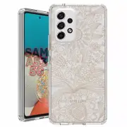 For Samsung Galaxy A23 5g A52 A53 TPU Case Cover+Glass(Sunflower Damask)