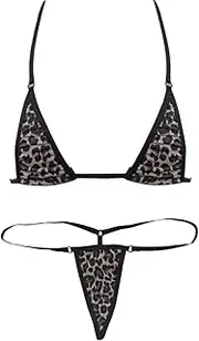 [ACSUSS] Womenâ€s Extreme Bikini 2 Pieces Set Halterneck Tops Micro Thong Swimwear