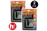 Handy Hardware 10Pcs Bracket Corner Assorted Sizes Steel Right Angle L Bracket
