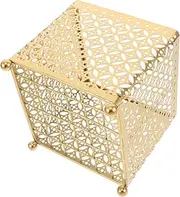 Baluue Cosmetic Storage Basket Iron Organizer for Vanities Makeup and Perfume Organizer Metal Wire Storage Box