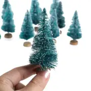 Bulk Buy of 30 Artificial Miniature 3" Frosted Sisal Christmas Trees