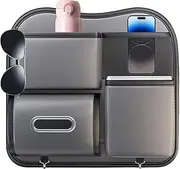 Car Trash Can | PU Leather Multipurpose Trash Can,Car Interior Accessories with Tissue Holder, Portable Garbage Organizer for Drinks