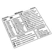 Reference Keyboard Shortcut Stickers PC Laptop Desktop Short Cut Sticker D5S2