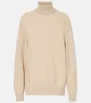 [Loro Piana] Loro Piana Cellio cashmere turtleneck sweater AU 16 beige