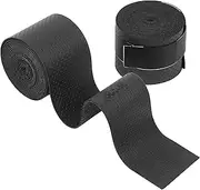 uxcell Foam Nonslip Grip Tape, 2 Pcs Non Slip Wrap Tennis Racket Handle Covers, Grip Wrap Tapes for Pull Up Bars, Barbells, Dumbbells, Sports and Gym Equipment, Black