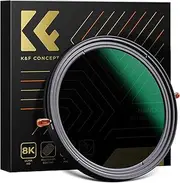 K&F Concept 62mm Variable Fader ND2-ND32 ND Filter and CPL Circular Polarizing Filter 2 in 1 for Camera Lens No X Spot Weather Sealed