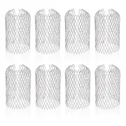 8 Pack Aluminum Downspout Filter, 3 Inch Expandable Mesh Leaf Guards, Leaf Fi...
