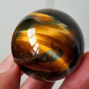 1pc Natural Tiger's eye jasper Quartz Ball Crystal Sphere Reiki Healing 20mm+