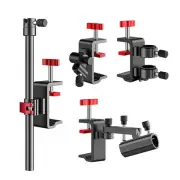 Fishing Rod Stand Fish Lures Rack Light Stand Tube Fixing Clip Fishing Accessory