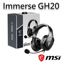 在飛比找myfone網路門市優惠-msi微星 Immerse GH20 耳罩式電競耳機