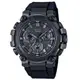 【CASIO 卡西歐】 G-SHOCK 電波 藍牙 太陽能 雙核心防護手錶-黑灰_MTG-B3000B-1A_50.9mm