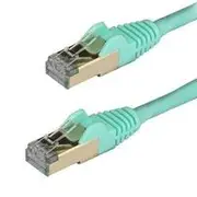 StarTech 3m Aqua Cat6a Ethernet Cable, Shielded (STP) - 6ASPAT3MAQ