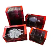 4 DISNEY STAR WARS DIE-CAST VEHICLES COLLECTION Falcon, Shuttle, At, TieFighter