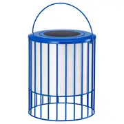 SOLVINDEN table lamp, solar-powered/blue, 15 cm