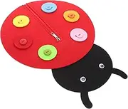 AKOOSY Zipper Practice for Kids: Toddler Practice Buttoning & Zipping - Early Learning Basic Life Skills Learn to Button DIY Ladybird Craft